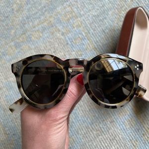 Illesteva Leonard II Tortoise Shell & Gold Sunglasses - SHIP IN SEPT